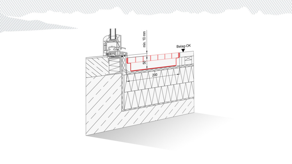 Caniveaux de façade en acier inoxydable BG-FLEX FA - LC 100